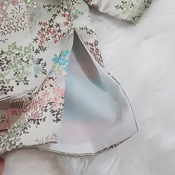 Vintage 40's Shanghi China Spring Blossom Kimono Jacket Dressy - Picture 13 of 16